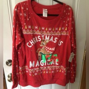 NWT Juniors Rudolph Christmas sweatshirt
